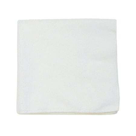 White Microfiber Cloth 300 GMS,16,PK36